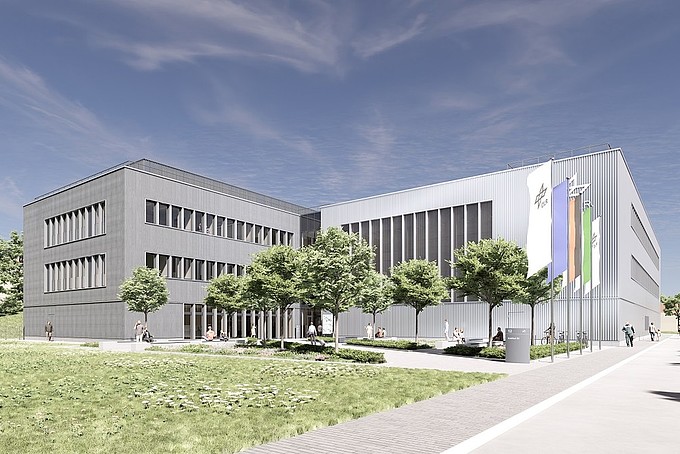 Entwurf des neuen DLR-Institutsgebäudes für CO2-arme Industrieprozesse 