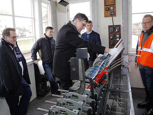 Visit to the Erfurt University of Applied Sciences in the Zittau Süd signal box.