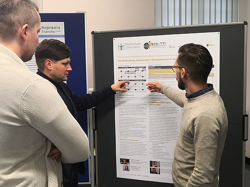 Discussion on the poster session of the Workshops on E-Learning in Leipzig
