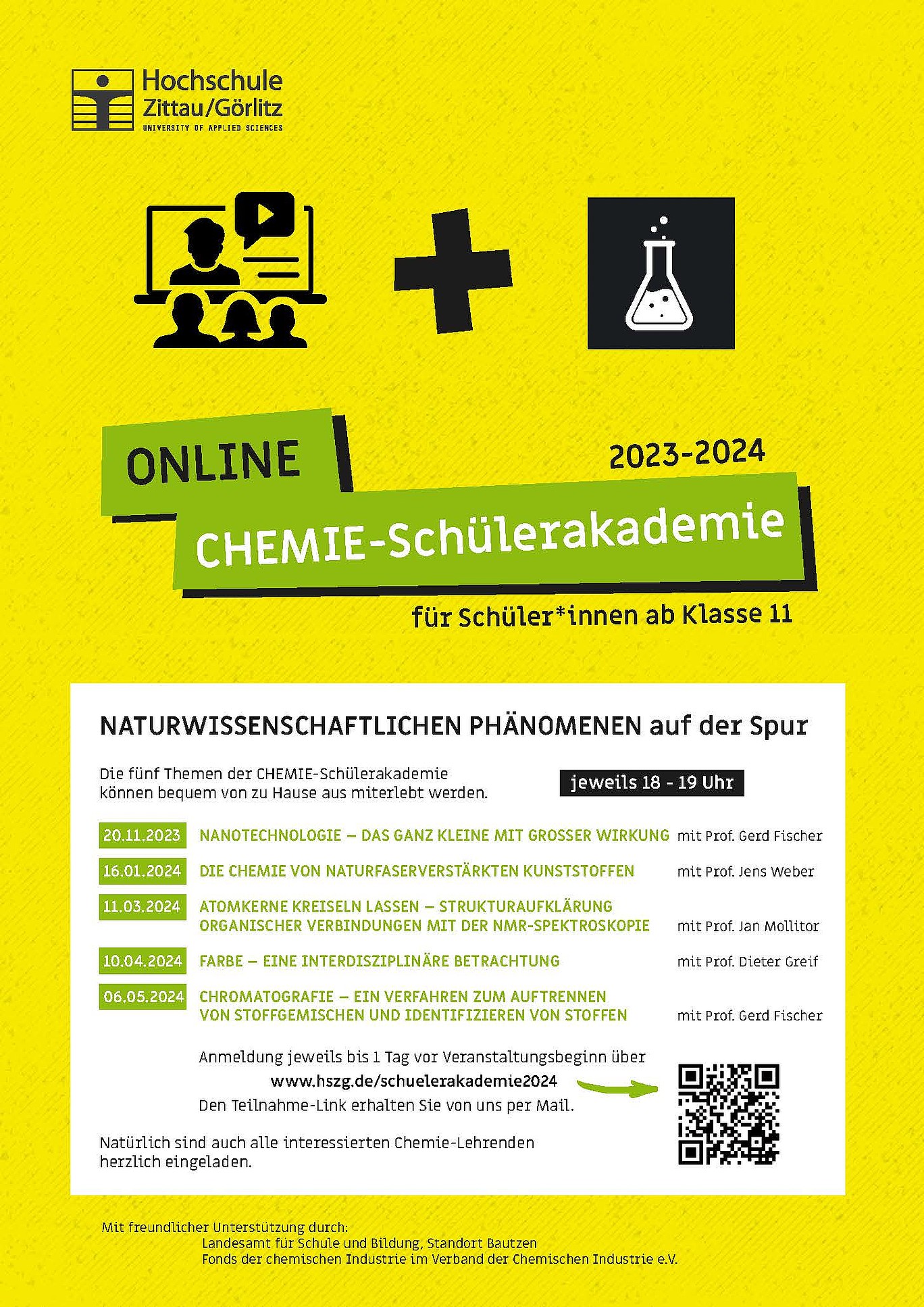Poster of the Chemistry Student Academy 2024