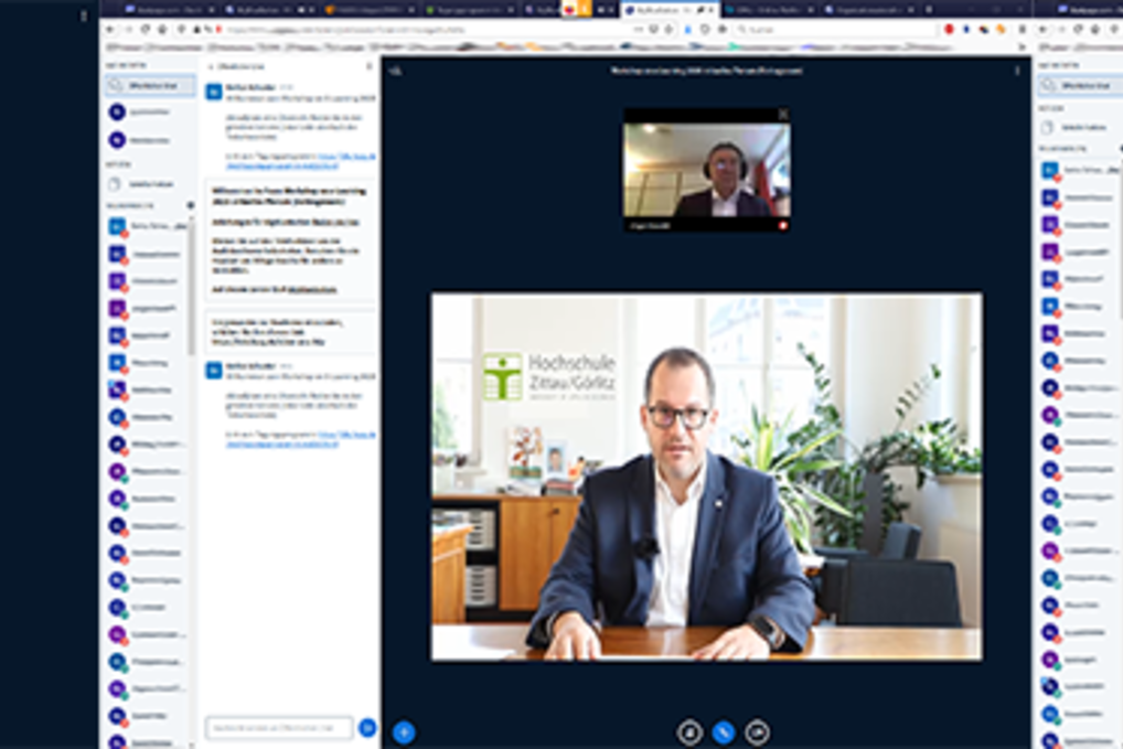 You can see various screenshots of the online conference.