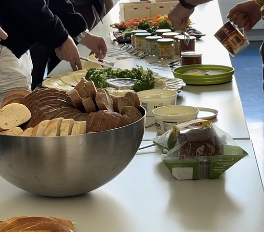 A selection of healthy food on one table.